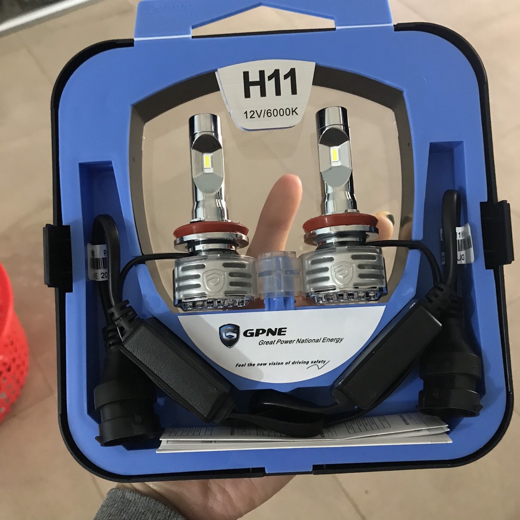 Bộ 02 bóng đèn led ô tô GPNE R1 siêu sáng có canbus chân H11
