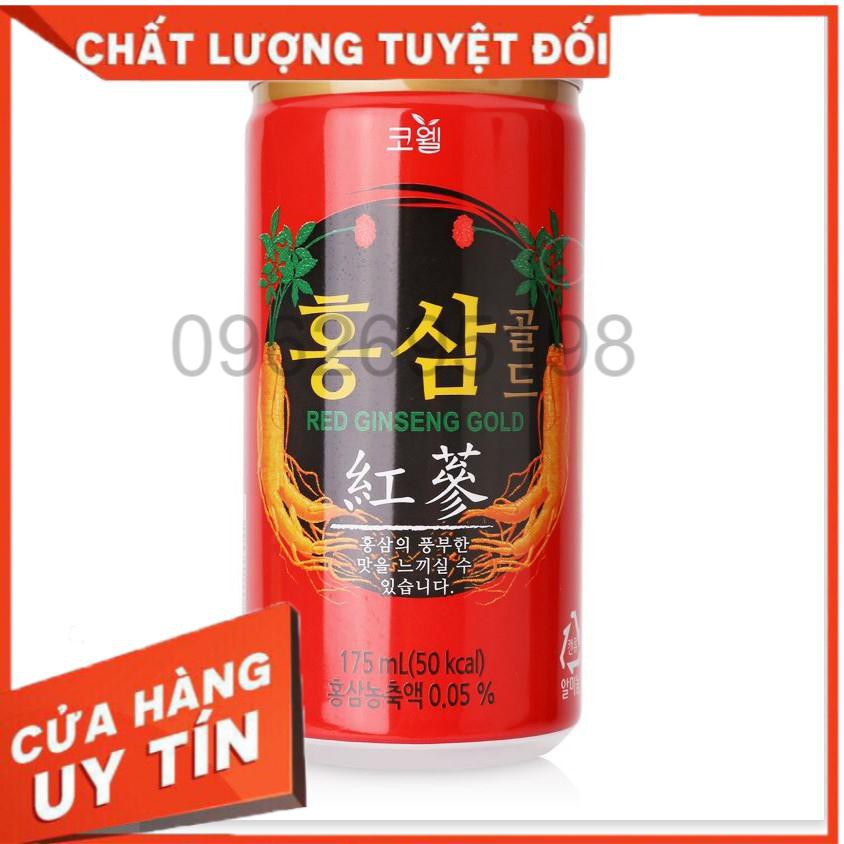 Nước Hồng Sâm Hàn Quốc Cowell Korean Red Ginseng Drink 12 lon x 175ml