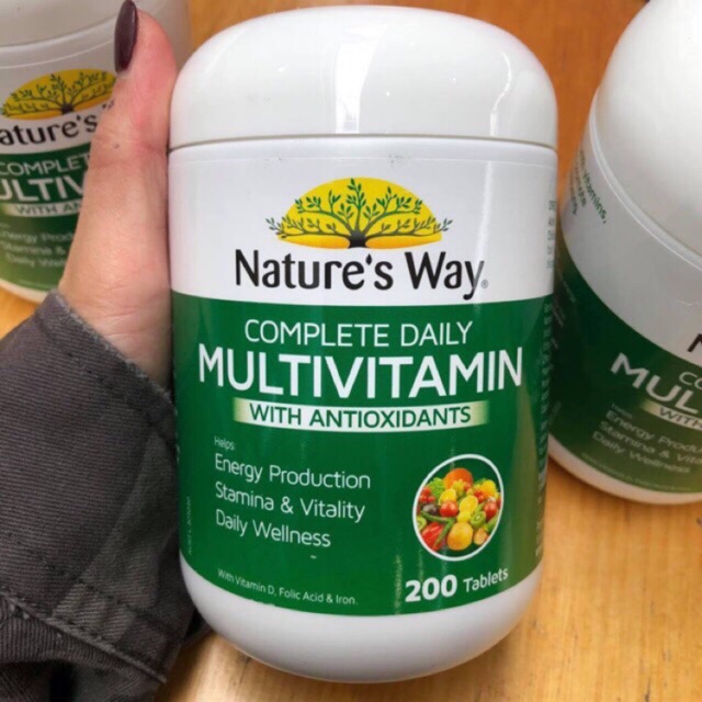  Vitamin tổng hợp & tảo biển Nature’s Way Multivitamin Spirulina