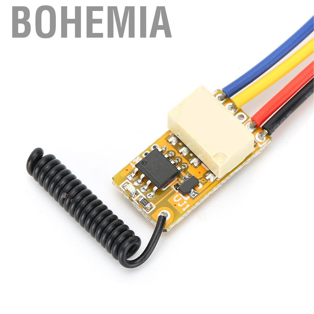 Bohemia Mini remote switch 3.7V 4.5V 5V 6V Relay transmitter-receiver module with low