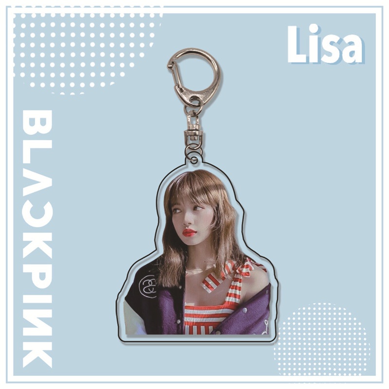 Móc khóa hình thành viên Lisa nhóm nhạc Blackpink xinh xắn