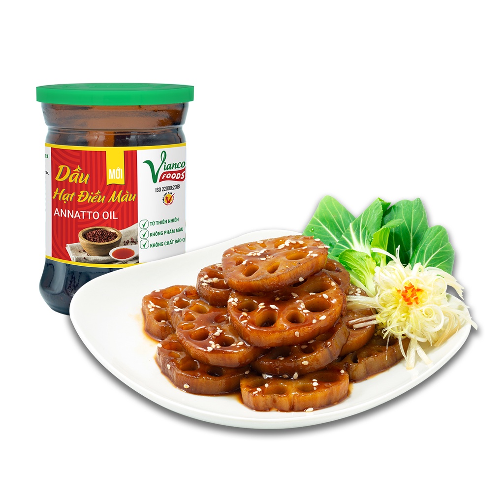 Dầu màu điều đỏ nguyên chất Vianco hủ 50g ướp nấu lên màu đẹp gia vị nêm sẵn chuẩn vị không cần nêm nếm - Gia vị  Việt Ấ