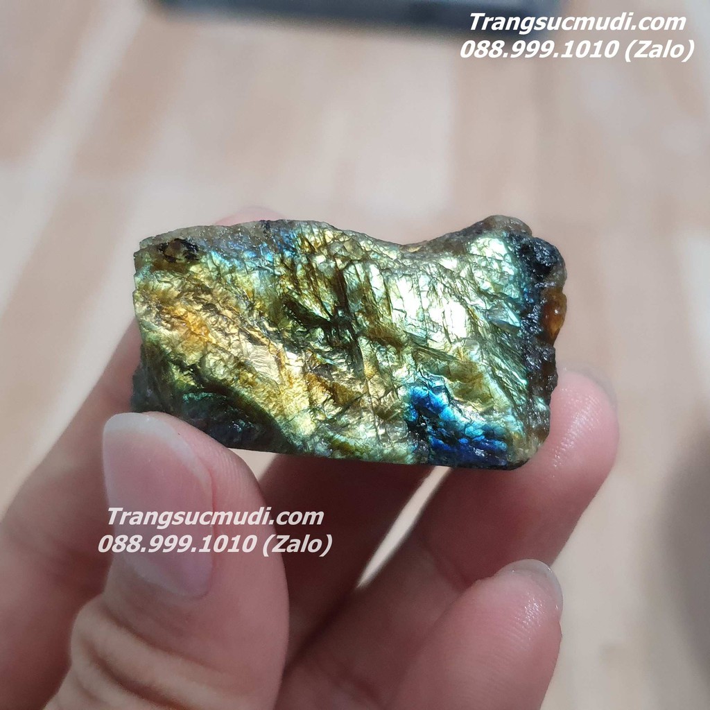 ĐÁ THÔ TỰ NHIÊN - ĐÁ XÀ CỪ LABRADORITE HÀNG ĐẸP