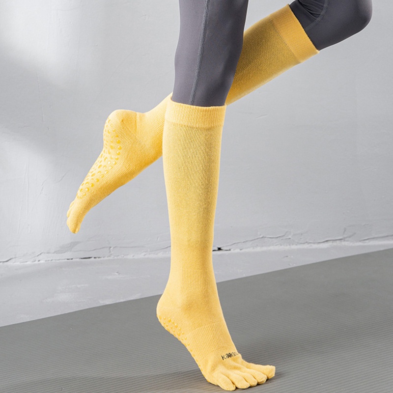 Vớ Dài Năm Ngón Chống Trượt Màu Sắc Tươi Sáng Dành Cho Nữ