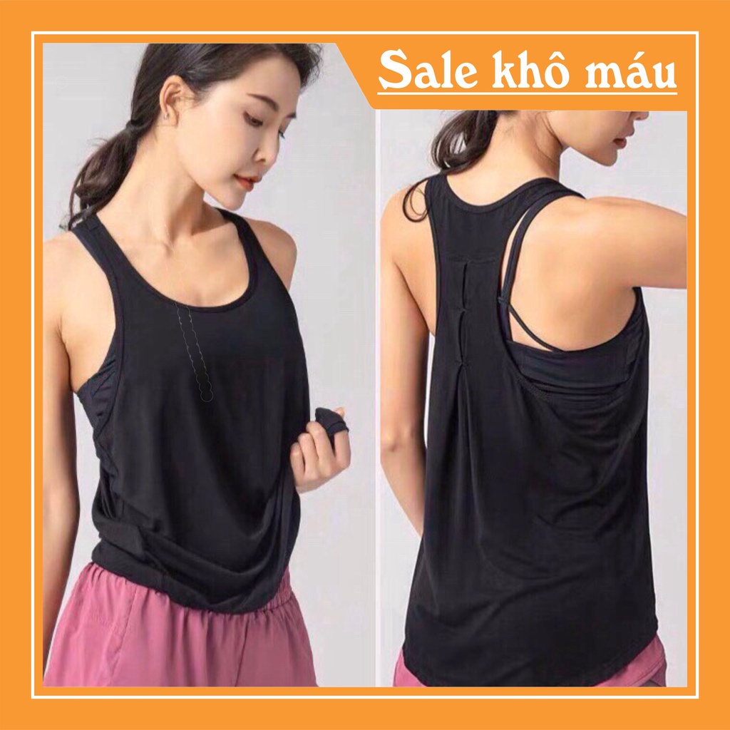 ÁO TANK LƯỚI MÈ F21 TẬP GYM KIỂU 3 LỖ MẶC NHẸ THOÁNG MÁT