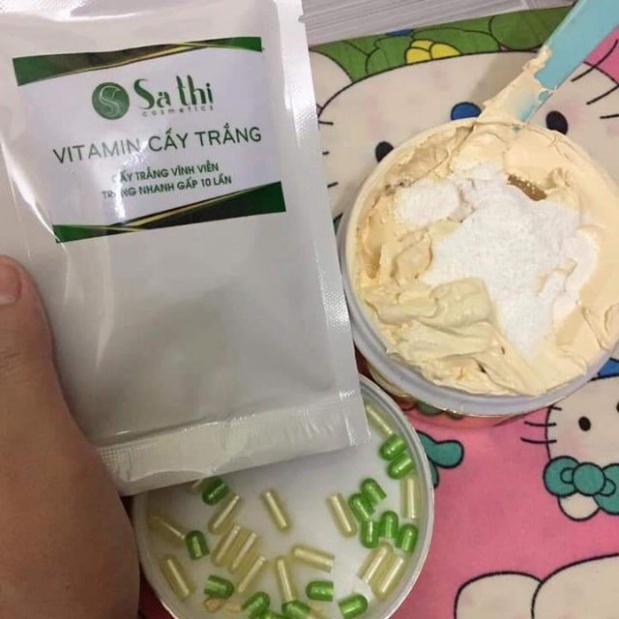 Túi 10 viên Cấy Trắng Sa Thị Hàng Chính Hãng