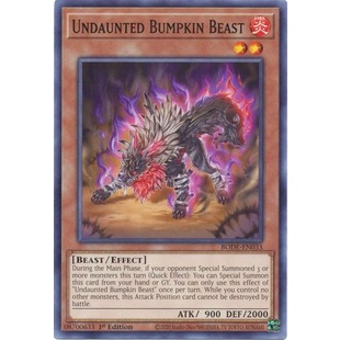 Thẻ bài Yugioh - TCG - Undaunted Bumpkin Beast / BODE-EN033'