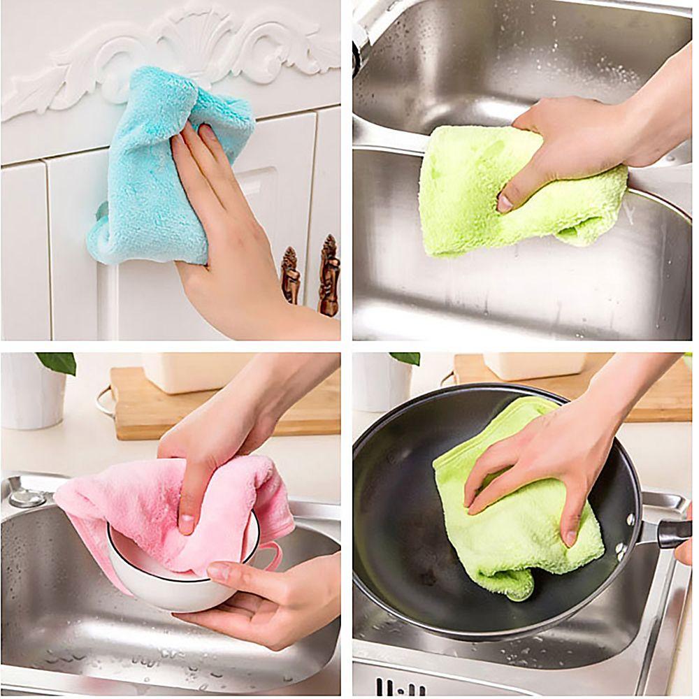 1 Khăn Lau Tay Hai Lớp Thấm Hút Tốt 33 * 20cm