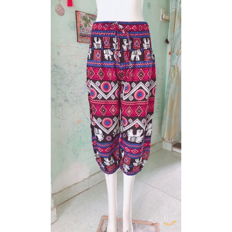 [chọn màu/45-55ký]Quần alibaba ống bo lanh size 9 tấc