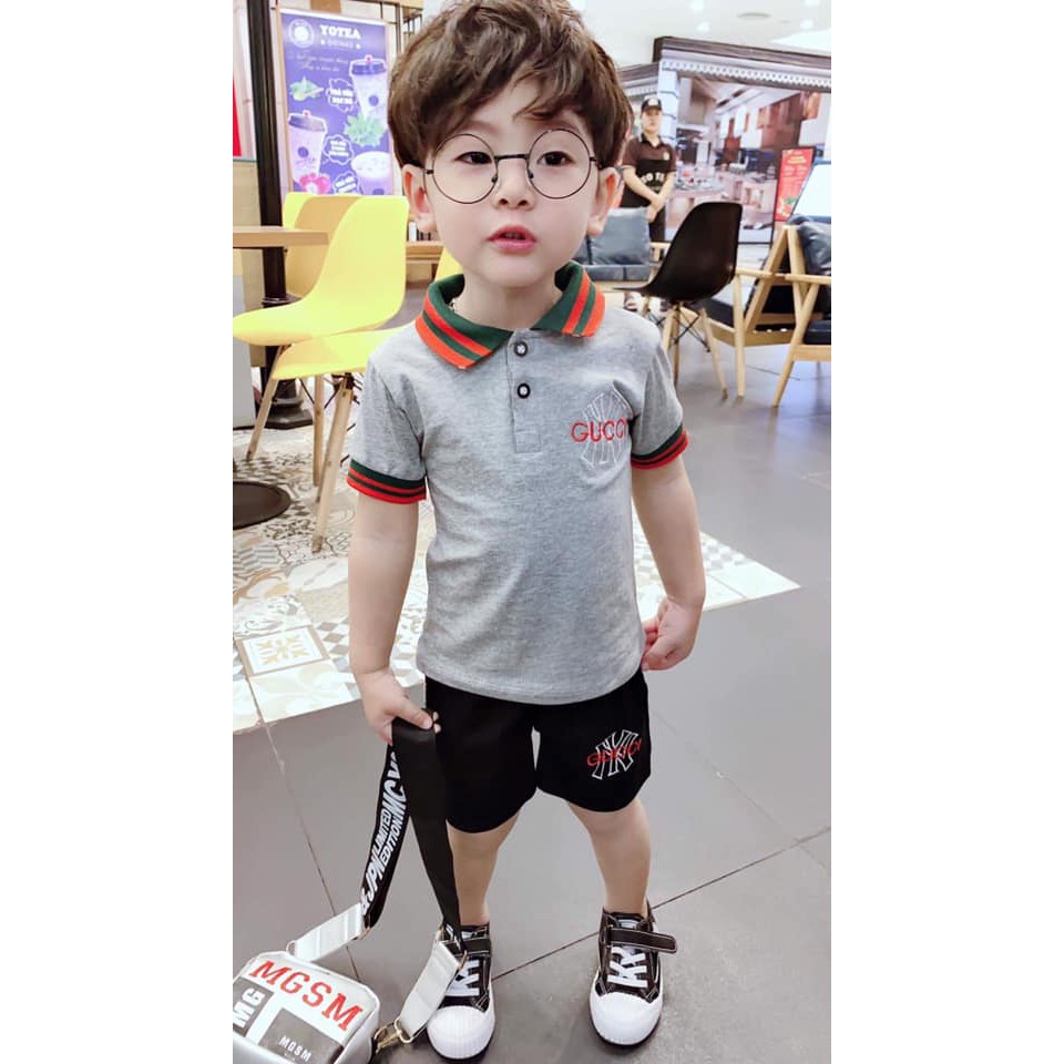 SIZE 23-33kg: Bộ cotton Ny-Gu chất đẹp xịn xò cho bé trai bé gái - bgnd