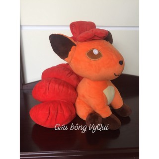 Gấu bông cáo 6 đuôi Vulpix lửa size to