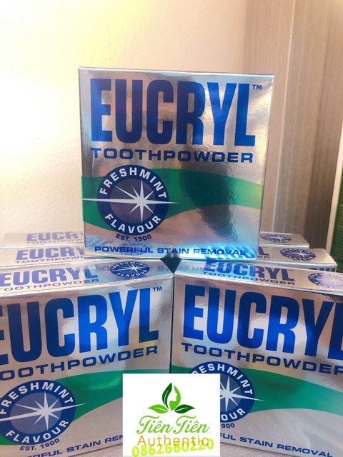 Bột tẩy trắng răng Eucryl Tooth Powder