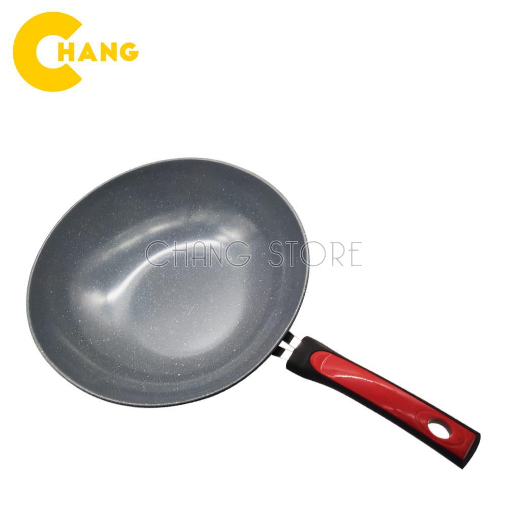 Chảo Vân Đá Ceramic 32cm Sâu Lòng, Siêu Chắc, Bền Dùng Được Cho Mọi Loại Bếp