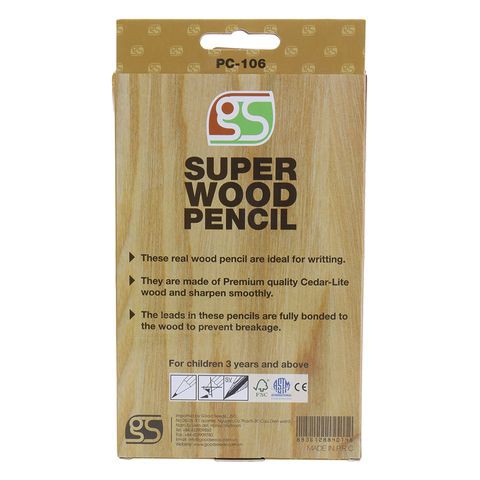 Bút chì chuốt thân gỗ GS-PC106 - HB