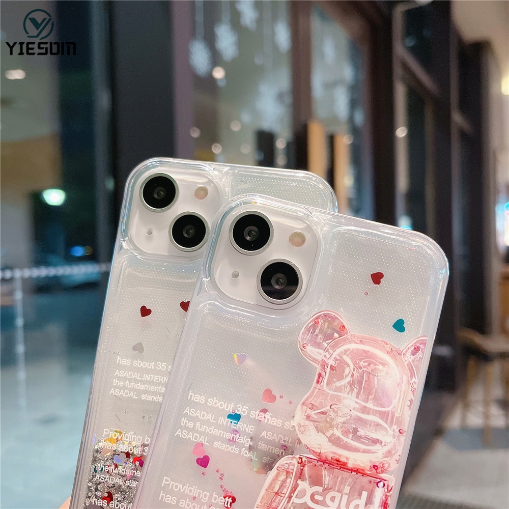 Ốp Điện Thoại Silicon Họa Tiết Kaws Kèm Quicksand Cho Samsung S22 S21 S20 Ultra S21FE S10 S9 S8 Plus + Note 20 10 9 8