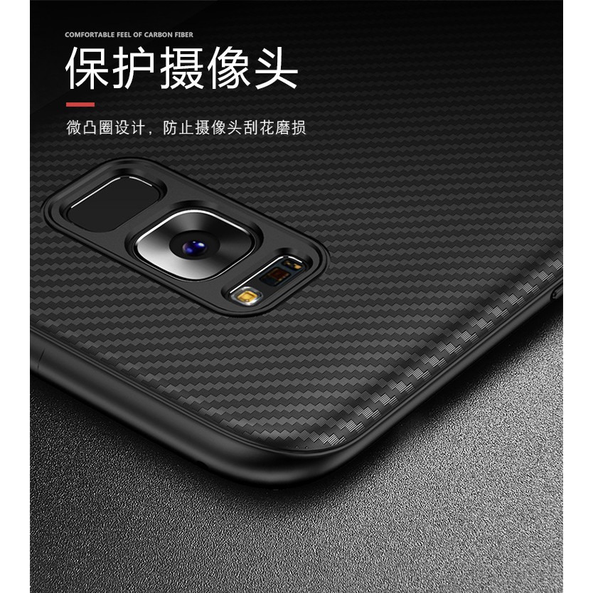 Ipaky Ốp Lưng Sợi Carbon Siêu Mỏng Cho Samsung Galaxy S8 / S8 Plus