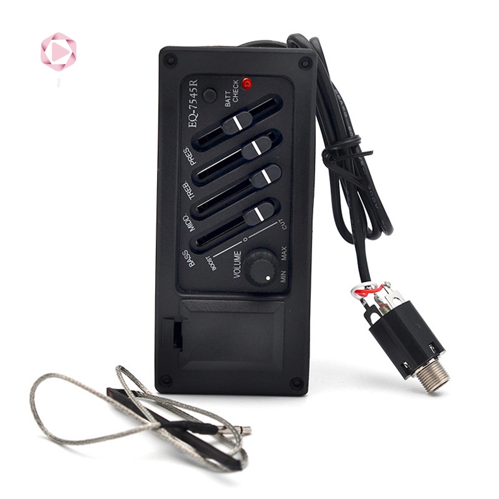 Bộ Cân Bằng 4 Băng Tần Độ Nhạy Cao Chuyên Dụng Cho Đàn Guitar Acoustic