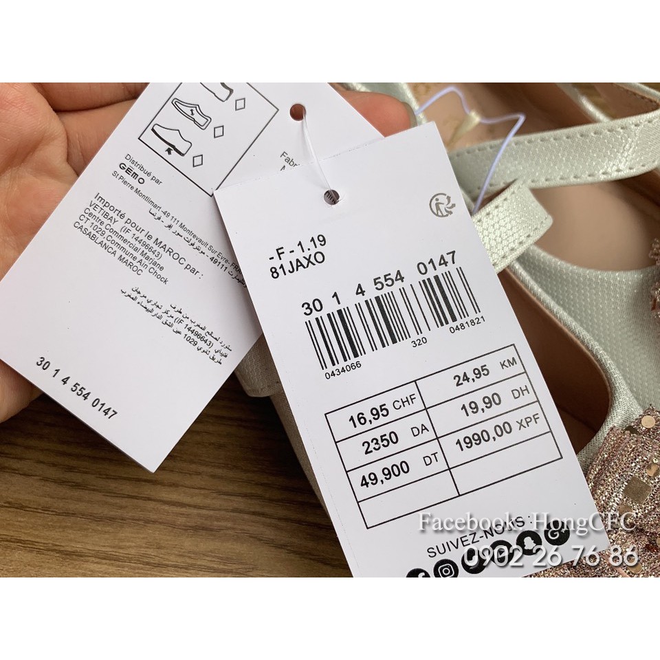 GIày búp bê Gemo xuất Pháp