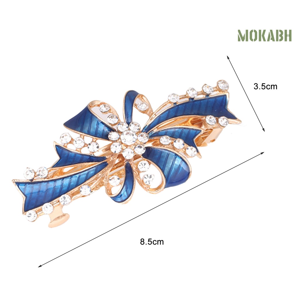 Kẹp Tóc Hình Hoa Đính Đá Lấp Lánh Ngọt Ngào Chống Trượt