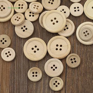 Set 50 nút gỗ 4 lỗ dành cho làm đồ thủ công