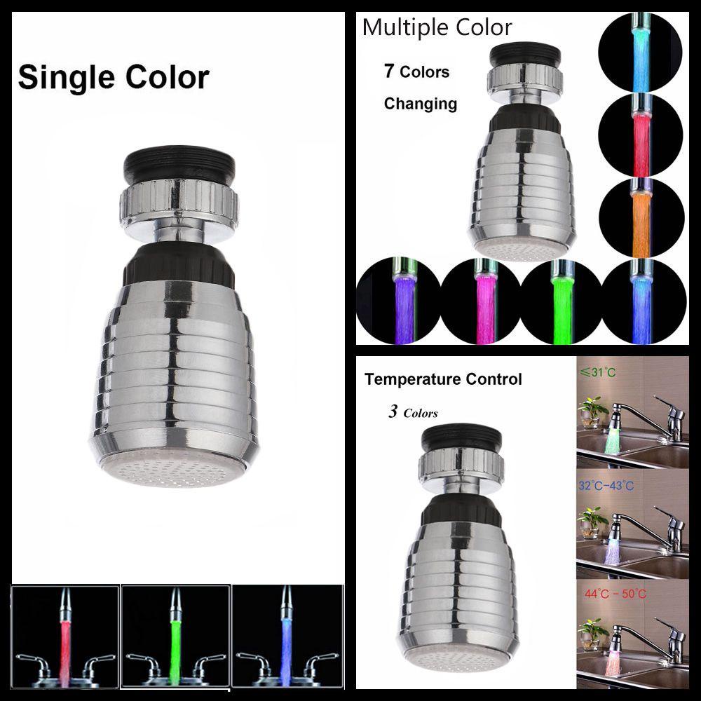 PISTA Đầu Vòi Nước Có Đèn Led RGB