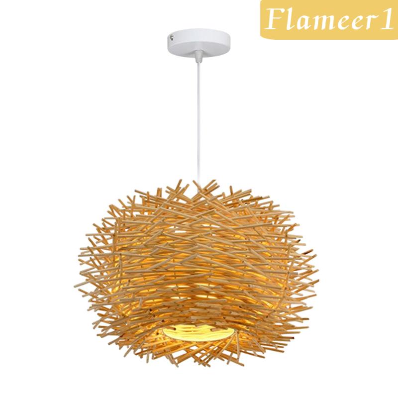 [Flameameer1] Đèn Treo Trần Nhà Hình Tổ Mây Tự Nhiên