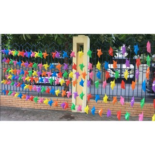 Combo 100 chong chóng 20cm dây treo, 3 chong chóng hướng dương
