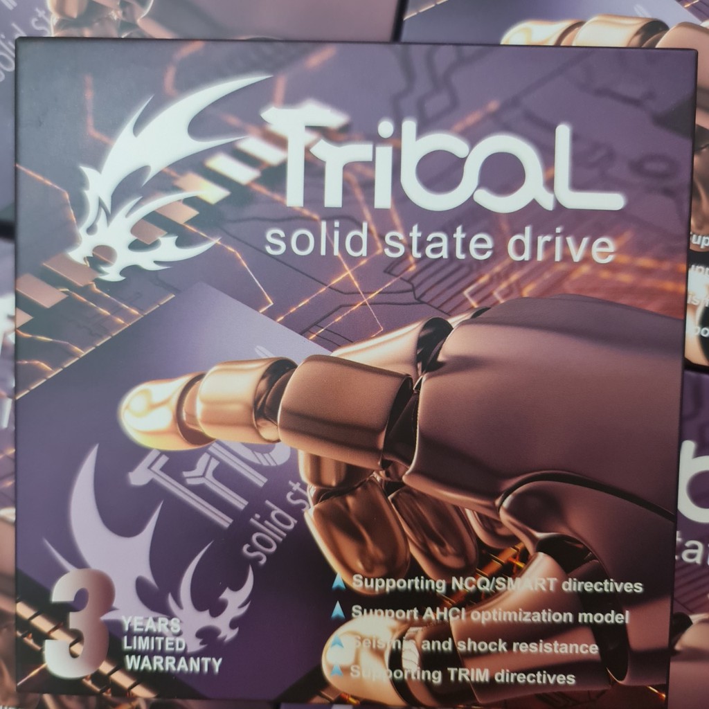 SSD 120G Tribal vỏ hợp kim bảo hành 36 tháng - SATA3 6GB/S 2 màu xanh, đen | BigBuy360 - bigbuy360.vn