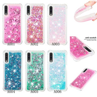 Ốp điện thoại kim tuyến nước thời trang cho Samsung A10 A50 A30 A20 A70