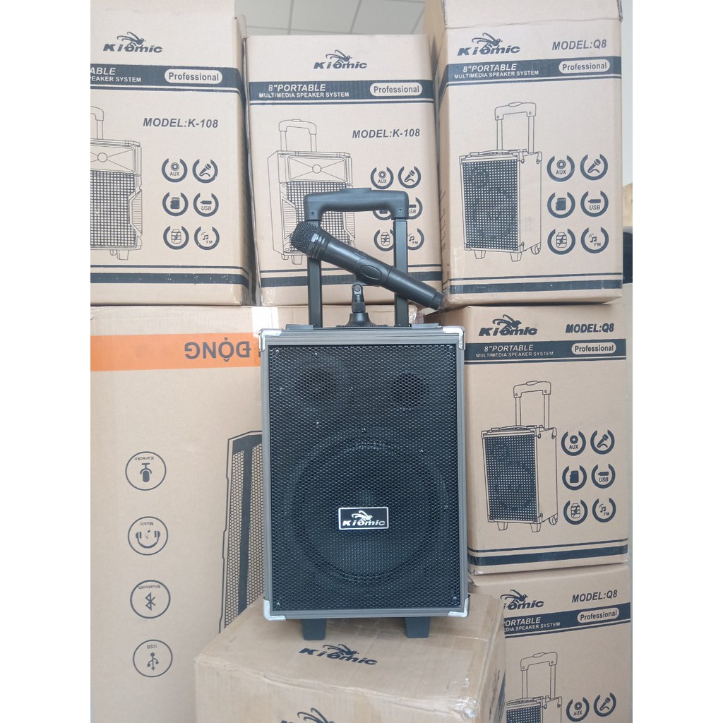 Loa Bluetooth Kiomic Q8, Loa kéo karaoke di động Kiomic Q8