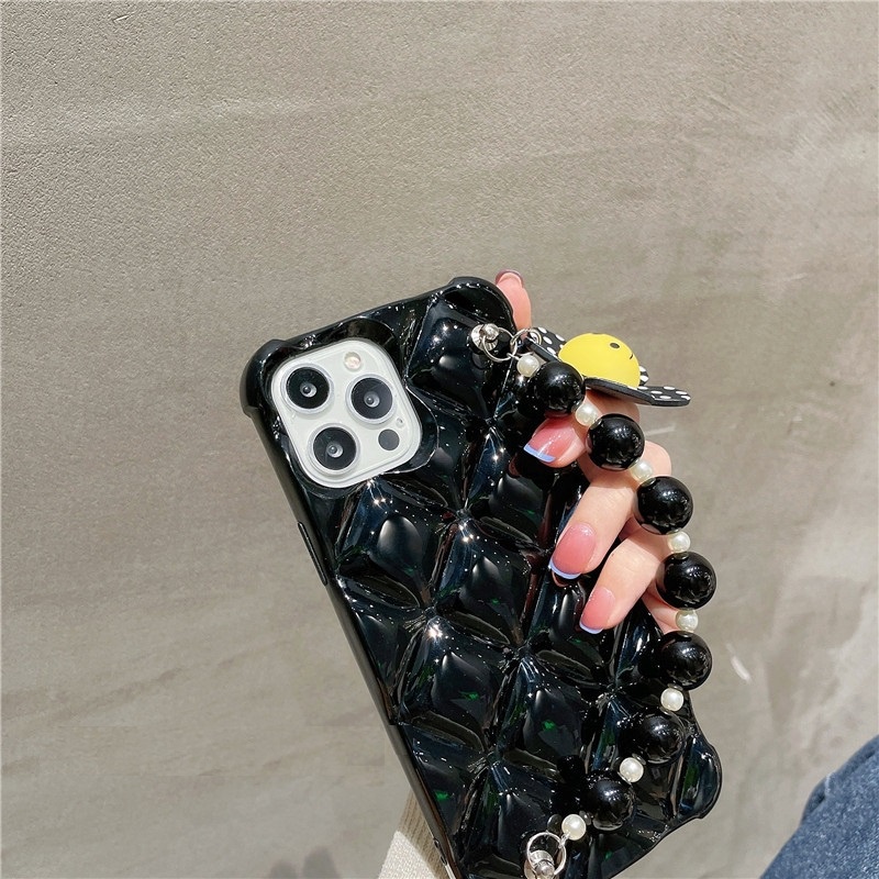 Ốp Điện Thoại Mềm Họa Tiết Hoa Kèm Dây Đeo Cho Iphone 13 Pro Max 12 Pro Max 11 Pro Max Xs Max Xr X 7plus