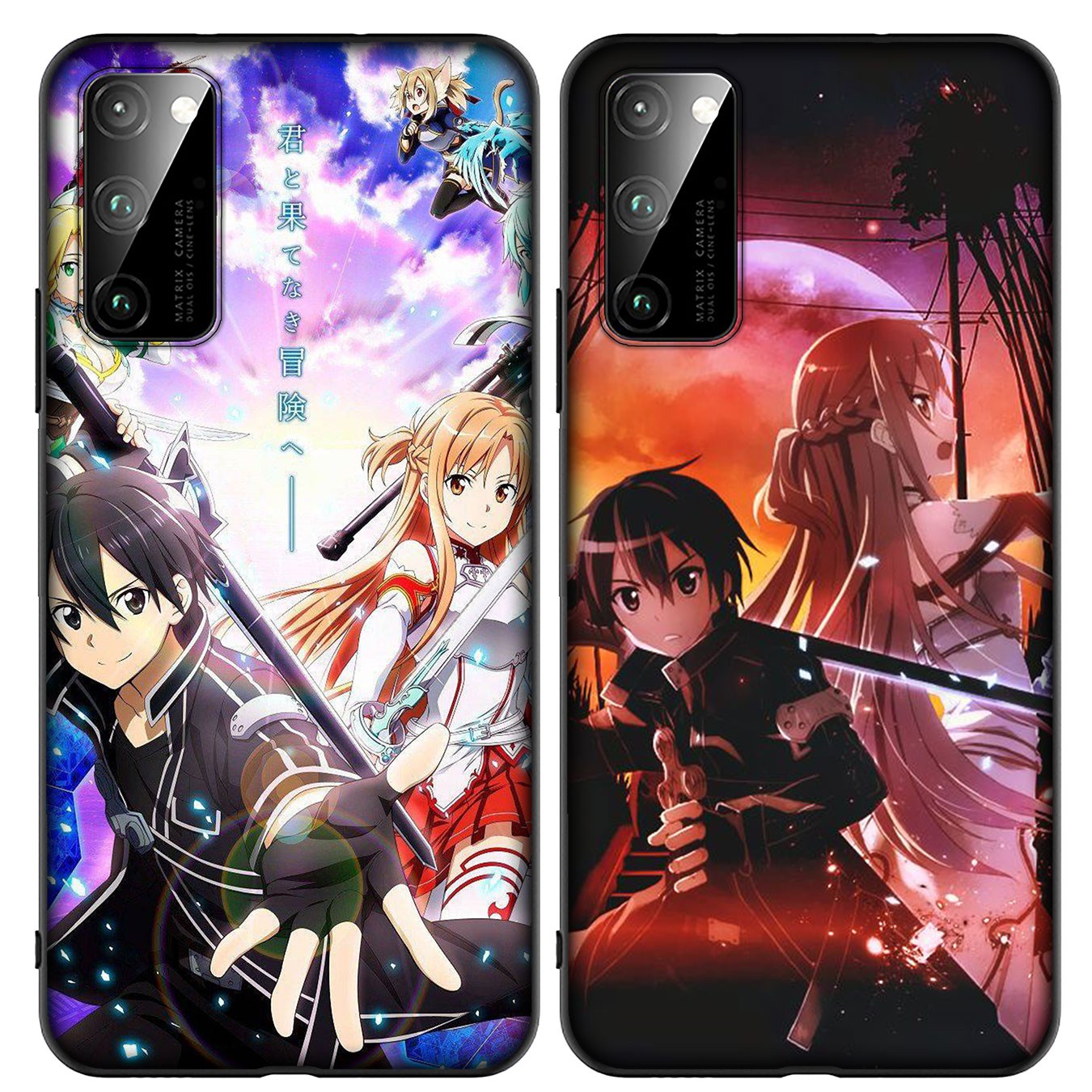 Ốp điện thoại mềm hình sword Art Online Anime cho Samsung Galaxy Note 8 9 10 Plus Lite A51 A71 A81 A91 J7 Duo