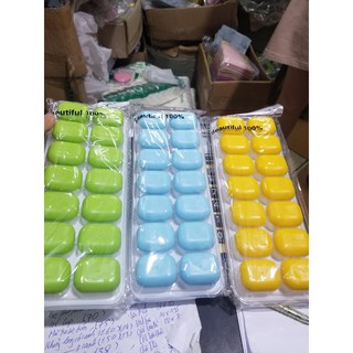 Khay Làm Đá Silicon Có Nắp Đậy