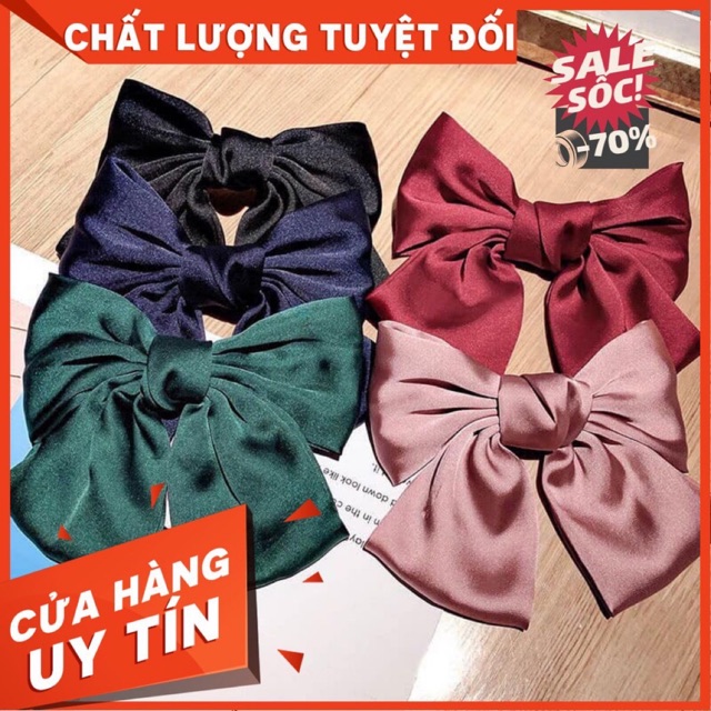 Kẹp nơ lụa xinh