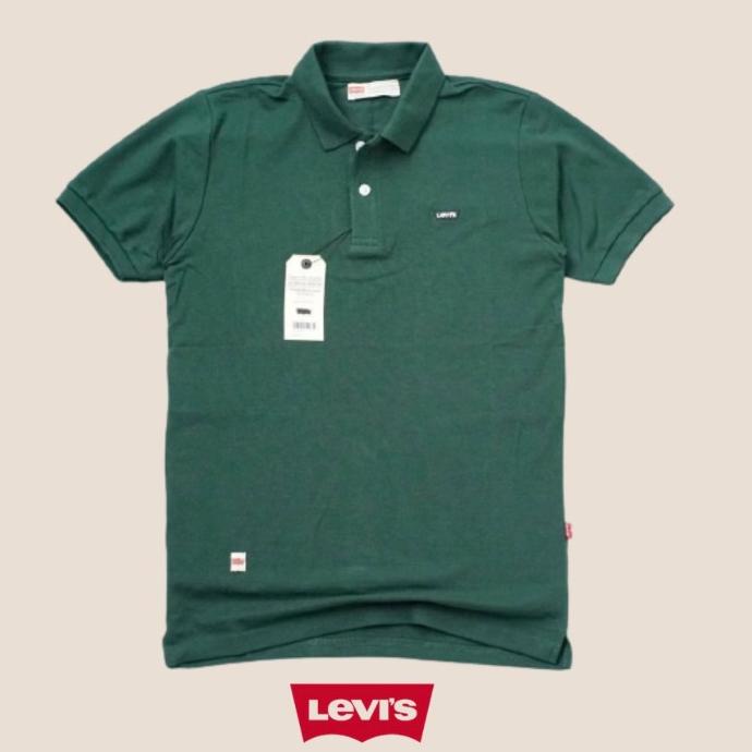 Áo Thun POLO LEVIS Chính Hãng Màu Xanh Lá Cây Cho Nam