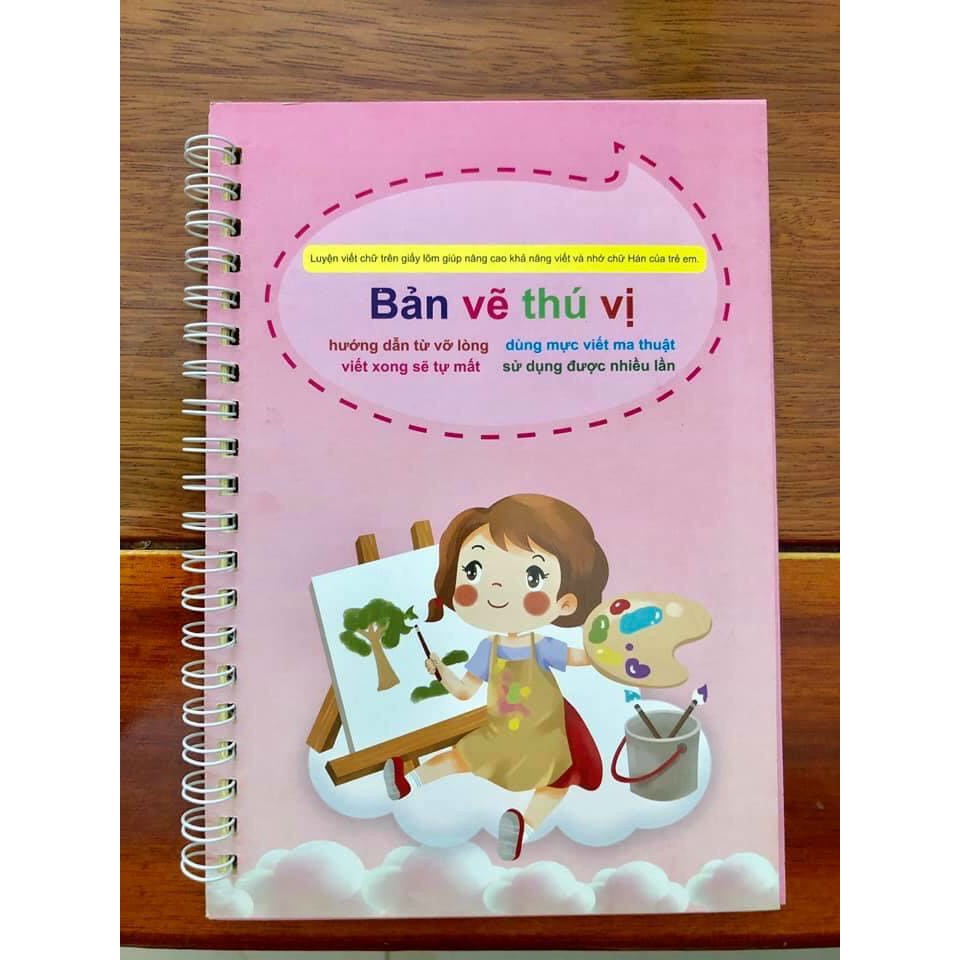 Bộ 5 vở tập tô, tập viết tự xóa cho bé