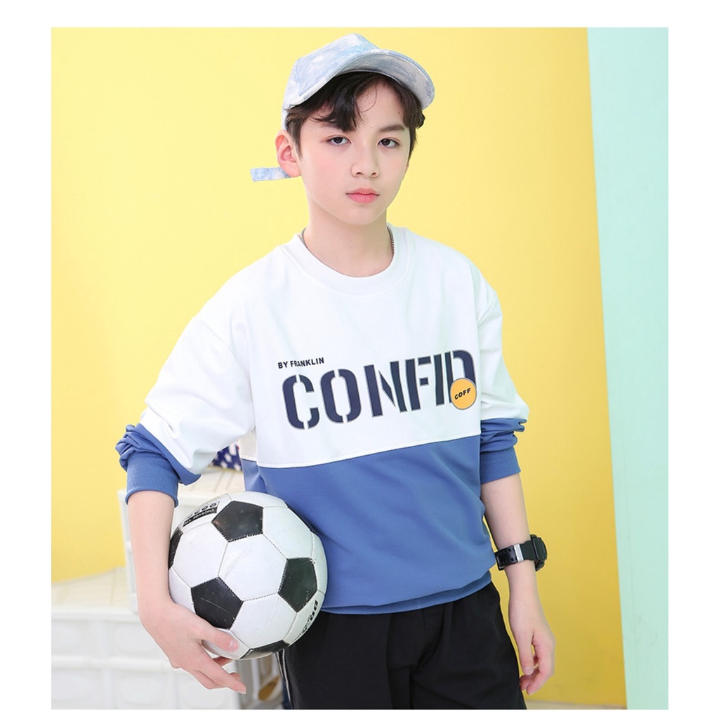 Set bộ quần áo thu đông cho bé trai 14-45kg (4-14 tuổi) mẫu VEGIAS &amp; CONFID. Hàng may kỹ, chất vải đẹp.MA88
