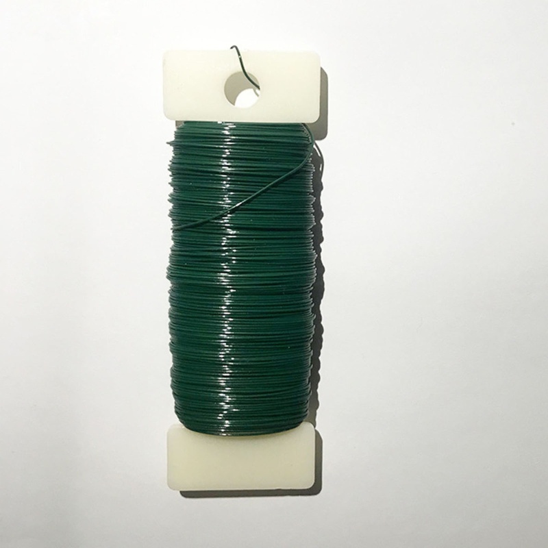 Cuộn Dây Hoa 22 Guage Màu Xanh Lá Dùng Làm Vòng Hoa DIY