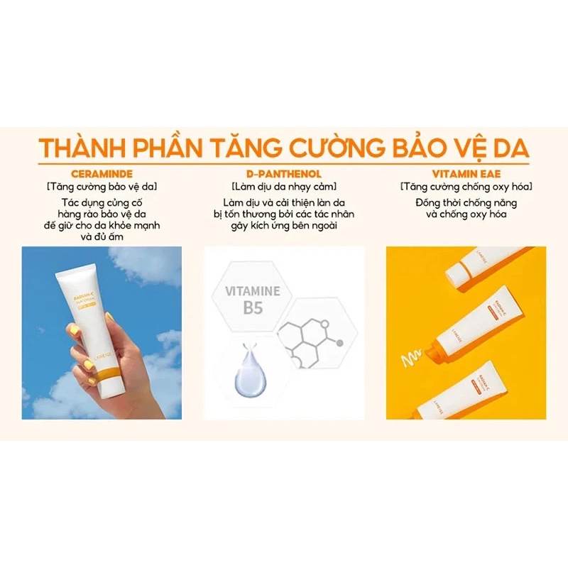 Kem chống nắng Laneige Radian-C Sun Cream SPF 50+ PA++++10ml mini size