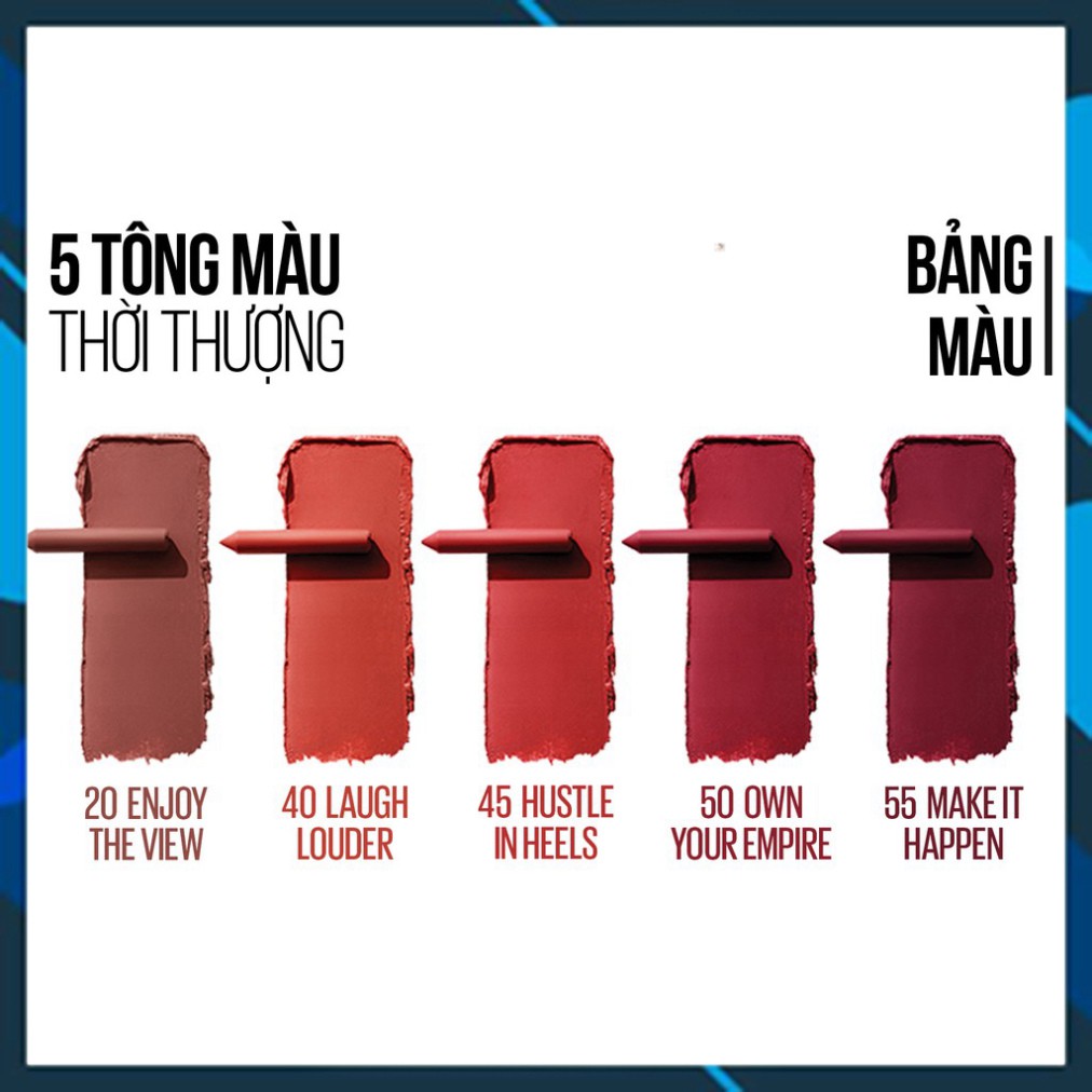 Son Bút Chì Mịn Lì 8H Lâu Trôi Có Đầu Chuốt Maybelline New York Super Stay Ink Crayon 1.2g Hàng Chính Hãng