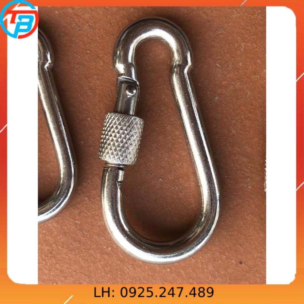 Móc xích Chốt Ren An Toàn INOX [ Phi 10mm ] CÁP THÉP Thái Bình VinàN