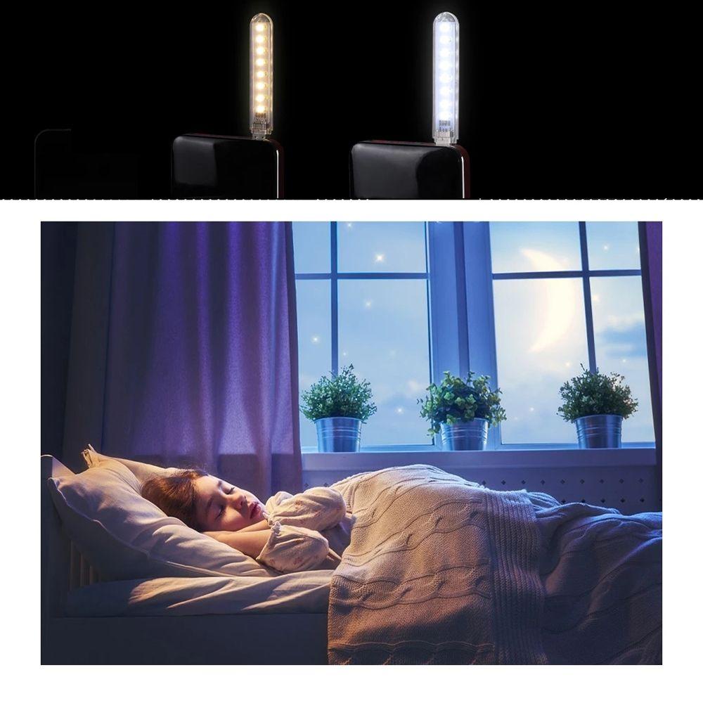 Bộ 2 Đèn LED 8 Bóng Siêu Sáng Có Cổng Sạc USB Chuyên Dụng Cho Máy Tính