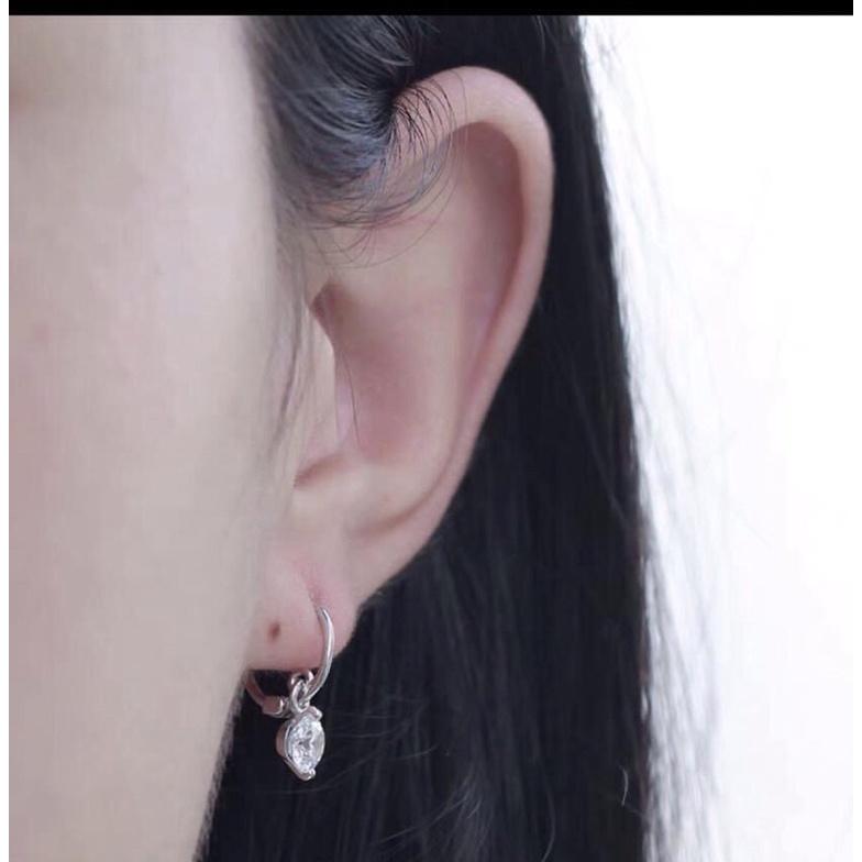 BÔNG TAI BẬP TREO ĐÁ NHỎ XINH - BẠC TA