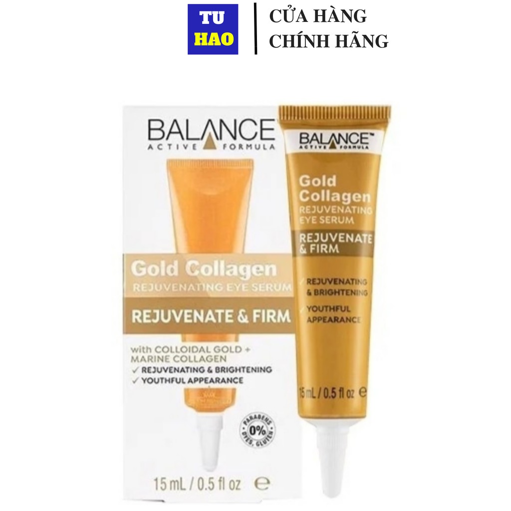 Serum Dưỡng Da Mắt Balance Active Formula Gold Collagen Rejuvenating Tái Tạo Và 15ml