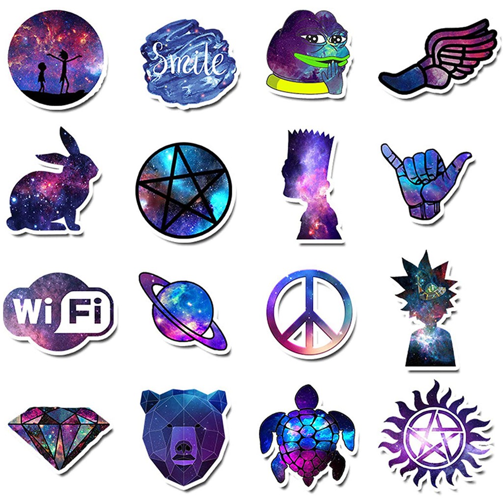 stickers galaxy set 30 stickers
