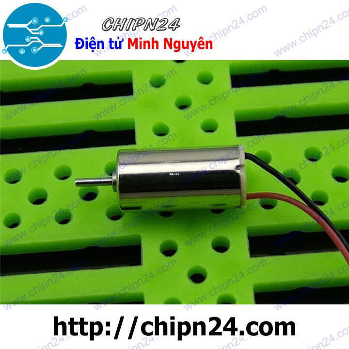 [1 CÁI] (F94) Động cơ Mini 612 trục 0.8mm dây Đỏ Đen (coreless 3.7V)