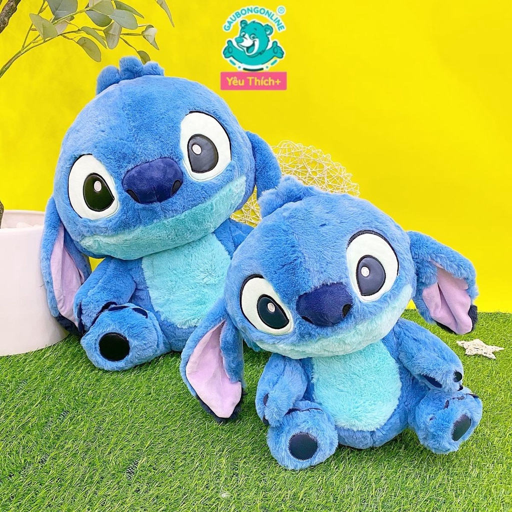 Gấu Bông Stitch Xanh Lông Mềm Dễ Thương, Gấu Nhồi Bông Online Cao Cấp