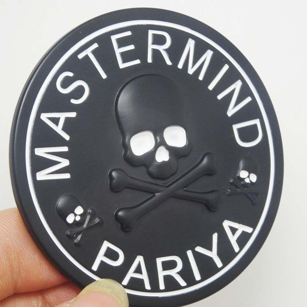 FENDER Miếng Dán Trang Trí Xe Hơi Hình Đầu Lâu Bằng Hợp Kim Kẽm Độc Đáo