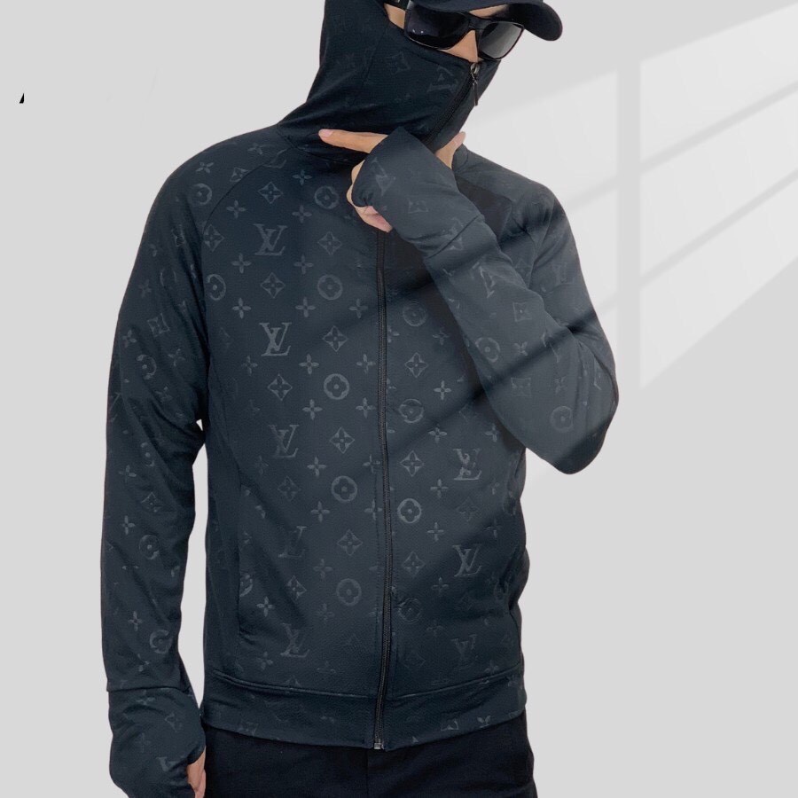 Áo chống nắng dập vân LV chất poly dày dặn đủ size