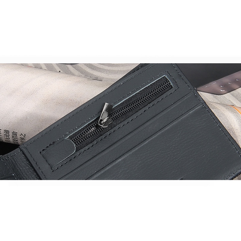 Bóp ví da nam Baellerry cao cấp kiểu dáng ví ngang dập nổi  nhiều ngăn đựng thẻ giấy tờ phong cách hàn quốc